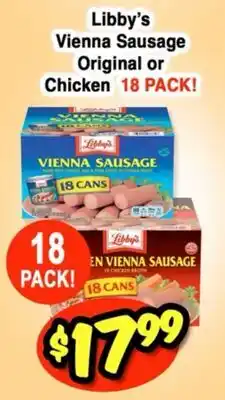 Western Beef Libby's Vienna Sausage Original or Chicken offer