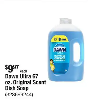 The Home Depot Dawn Ultra 67 oz. Original Scent Dish Soap offer