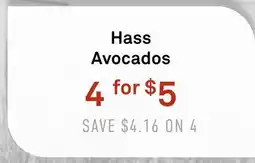 Standard Market Hass Avocados offer