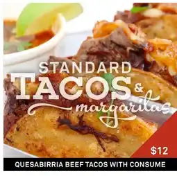 Standard Market QUESABIRRIA BEEF TACOS WITH CONSUME offer
