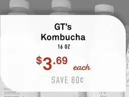 Standard Market GT's Kombucha offer