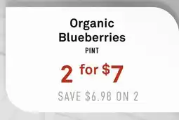 Standard Market Organic Blueberries offer