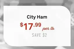 Standard Market City Ham offer