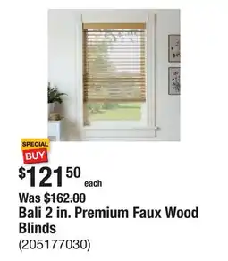 The Home Depot Bali 2 in. Premium Faux Wood Blinds offer