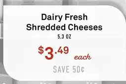 Standard Market Dairy Fresh Shredded Cheeses offer