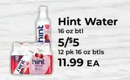 Sunset Foods Hint Water offer