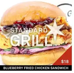 Standard Market BLUEBERRY FRIED CHICKEN SANDWICH offer