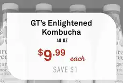 Standard Market GT's Enlightened Kombucha offer