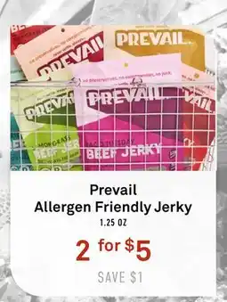 Standard Market Prevail Allergen Friendly Jerky offer