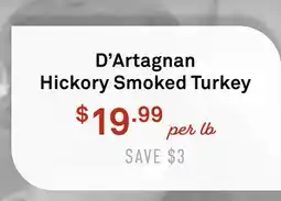 Standard Market D'Artagnan Hickory Smoked Turkey offer