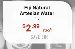 Standard Market Fiji Natural Artesian Water offer