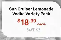 Standard Market Sun Cruiser Lemonade Vodka Variety Pack offer