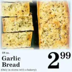 Harvest Foods Garlic Bread offer