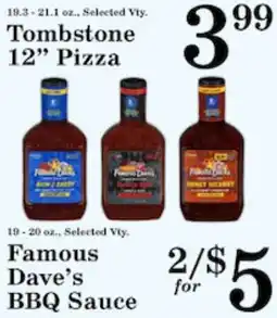 Harvest Foods Famous Dave's BBQ Sauce offer