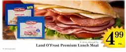 Harvest Foods Land O'Frost Premium Lunch Meat offer