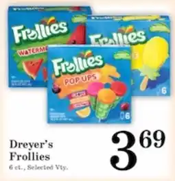 Harvest Foods Dreyer's Frollies offer