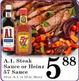 Harvest Foods A.1. Steak Sauce or Heinz 57 Sauce offer
