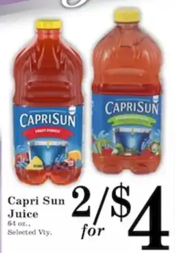Harvest Foods Capri Sun Juice offer