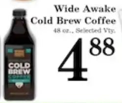 Harvest Foods Wide Awake Cold Brew Coffee offer