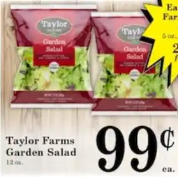 Harvest Foods Taylor Farms Garden Salad offer