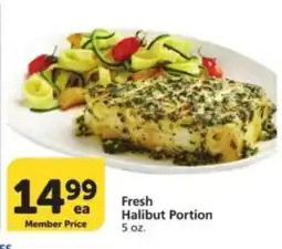 Albertsons Fresh Halibut Portion offer
