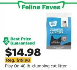 Pet Supplies Plus Play On clumping cat litter offer