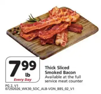Thick Sliced Smoked Bacon