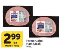 Albertsons Farmer John Ham Steak offer