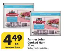 Albertsons Farmer John Cooked Ham offer