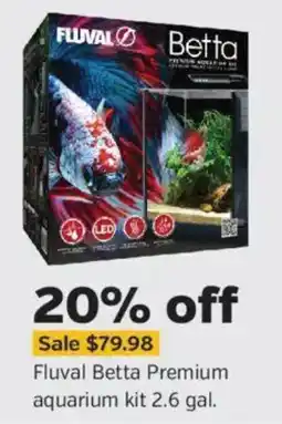 Pet Supplies Plus Fluval Betta Premium aquarium kit offer