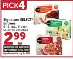 Albertsons Signature Select Entrées offer