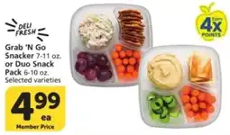 Albertsons Grab 'N Go Snacker or Duo Snack Pack offer