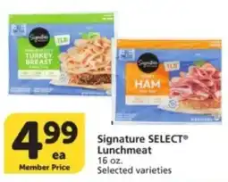 Albertsons Signature Select Lunchmeat offer