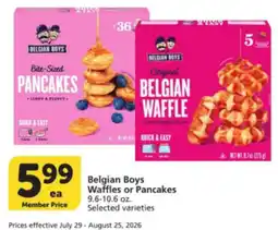 Albertsons Belgian Boys Waffles or Pancakes offer