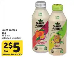 Albertsons Saint James Tea offer