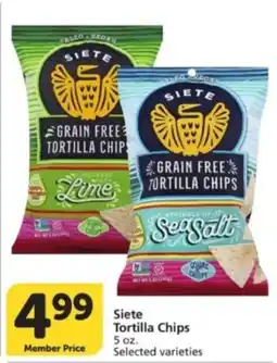 Albertsons Siete Tortilla Chips offer