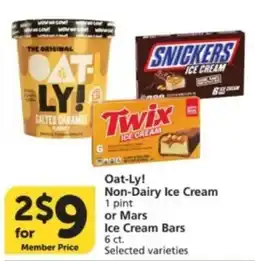 Albertsons Oat-Ly! Non-Dairy Ice Cream or Mars Ice Cream Bars offer