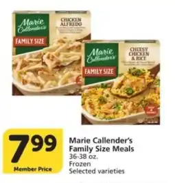 Albertsons Marie Callender's Family Size Meals offer