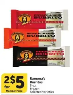 Albertsons Ramona's Burritos offer