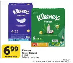 Albertsons Kleenex facial tissues offer