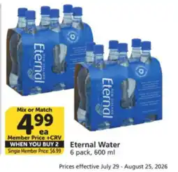 Albertsons Eternal Water offer