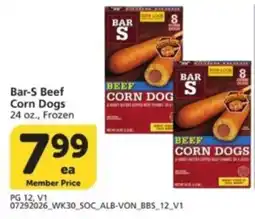 Albertsons Bar-S beef corn dogs offer