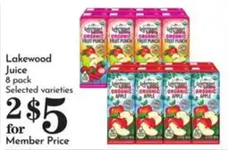 Pavilions Lakewood juice offer