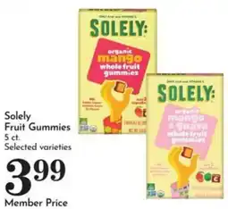 Pavilions Solely Fruit Gummies offer