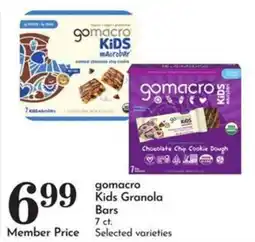 Pavilions gomacro kids granola bars offer