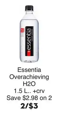 Bristol Farms Essentia Overachieving H2O offer