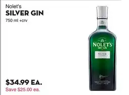 Bristol Farms Nolet's SILVER GIN offer