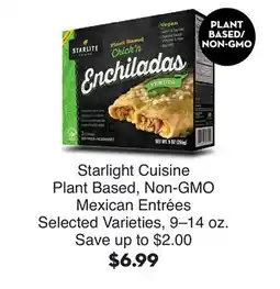 Bristol Farms Starlight Cuisine Plant Based, Non-GMO Mexican Entrées offer
