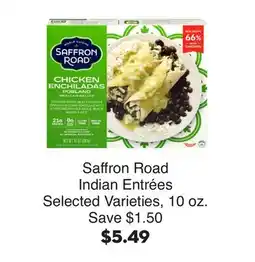 Bristol Farms Saffron Road Indian Entrées offer