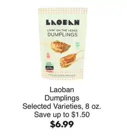Bristol Farms Laoban Dumplings offer